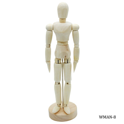 Wooden Manikin Male 20cm Medium (WMAN-8) | Reliance Fine Art |Art Tools & Accessories