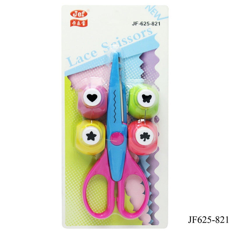 Zig Zag Scissors With Punch Set (JF625-821) | Reliance Fine Art |Art Tools & Accessories